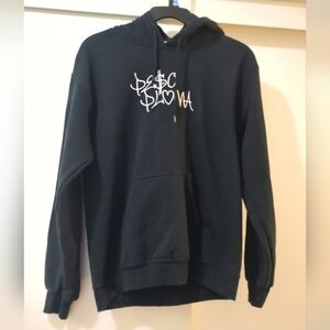 Peso Pluma Double P Embroidered Long Sleeve Unisex Hoodie Unisex Gildan Size SM